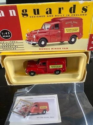 VANGUARDS MORRIS MINOR VAN ROYAL MAIL MINT IN  BOX 1:43 - Immagine 1 di 2