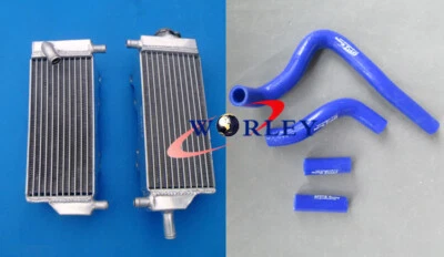FOR HONDA CR250R CR 250 R 1992-1996 1993 1994 1995 ALUMINUM RADIATOR & HOSE BLUE - Image 1 of 4