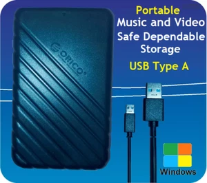 External Portable Hard Drive 1TB for Windows PC Desktop Laptop USB 3.0 11/10/8/7 - Picture 1 of 6
