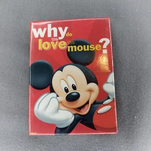 Topolino Perché Amiamo Il Topo? Perno pulsante 3,5"x2,5" - Foto 1 di 2
