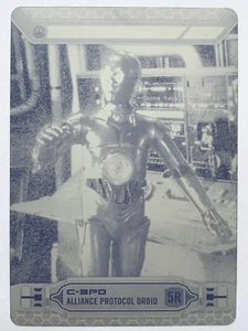 2014 Topps Star Wars UK Perspectives C-3PO 1/1 Magenta Printing Plate #5R - Bild 1 von 2