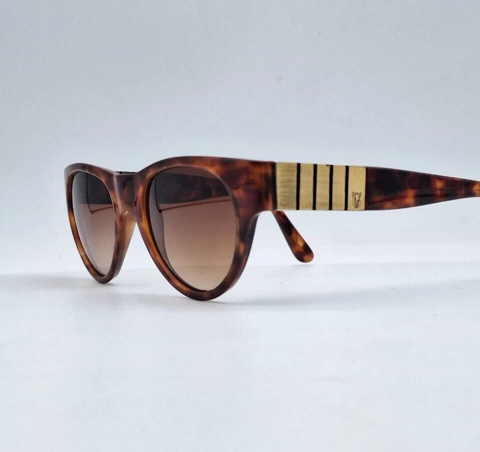 Versace Shield Sunglasses 80s Vintage Brown Sportswear m:533 Made Italy - Image 1 of 4