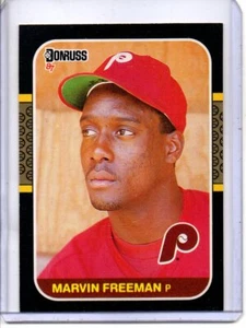 1987 Donruss #576 Marvin Freeman Philadelphia Phillies (Rookie Card) - Bild 1 von 2