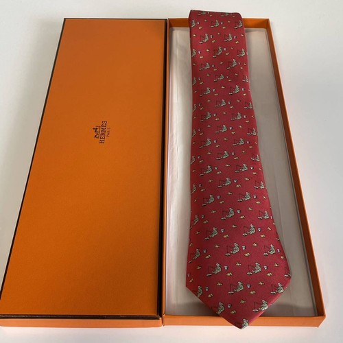 HERMÈS Cravatta uomo HERMES Francia vera seta cravatta abito classico lusso multicolore T235