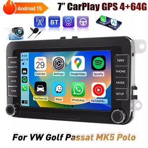 Android 15 For VW Volkswagen Jetta Passat 7" Car Stereo Radio GPS Carplay 4+64G - Picture 1 of 15