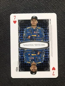 2009 Wheels Main Event Playing Cards Blue # Seven of Hearts Michael Waltrip - Picture 1 of 1