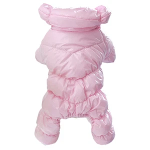 4 Legs Dog Winter Coat Puppy Waterproof Jumpsuit Soft Fleece Lined Warm Jacket  - Picture 1 of 29