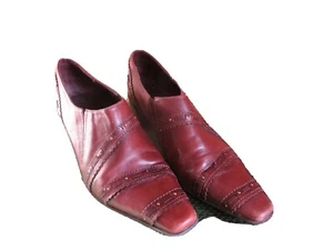 Marco Tozzi scarpe donna italiane 6 39 mocassini marroni tacco 2" smart carriera - Foto 1 di 8