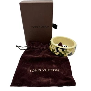 Authentic LOUIS VUITTON Brasle Farandole Bracelet M65639 Ivory Resin #36635124 - Picture 1 of 10