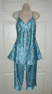 RAMPAGE Damen Schlafanzug Stylisches Oberteil & Hose Türkis Blau Stylisch Gr. Large Neu - Bild 1 von 12