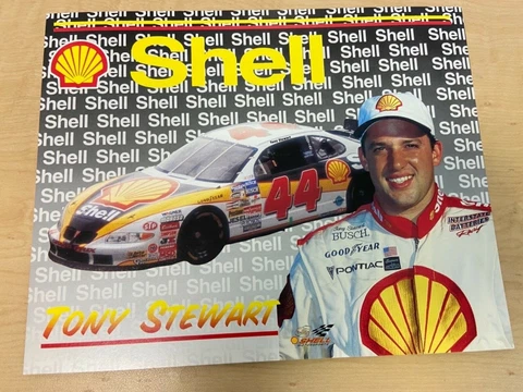 Tony Stewart 1997 Shell Postcard Herocard Cover
