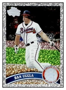 2011 Topps #640 Dan Uggla Diamond Anniversary - Foto 1 di 2