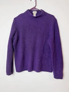 LL Bean Crew Neck Sweater Xl Merino Wool Blend Womens Super Soft Minimalist - Picture 1 of 7