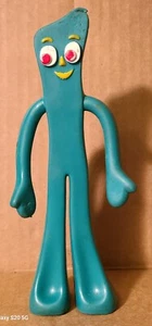 Vintage 1988 Green Gumby Prema Toys Co Playskool Posable Rubber - Picture 1 of 14
