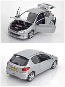 1/18 PEUGEOT 206 RC 2003 plata NOREV - Imagen 1 de 4