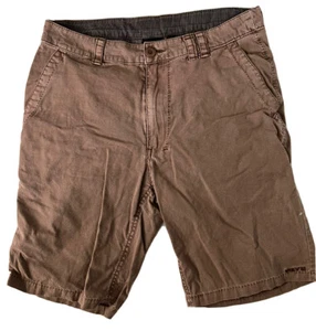 KAVU Herren Shorts braun Baumwolle Wandern Freizeit khaki Taschen Gr. 30 - Bild 1 von 2