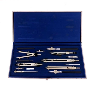 Original RICHTER Vintage Technical Drafting Compass Tool set, Germany 1970s - Picture 1 of 8