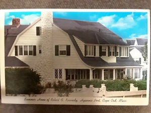 Postcard Summer Home Of RF Kennedy Hyannis Port Cape Cod, Massachusetts - Picture 1 of 2
