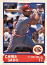 1989 Score Young Superstars  #10  Chris Sabo  3rd Base Cincinnati Reds FREE ship