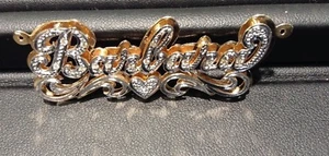 14 Karat Gelbgold Diamant BARBARA Typenschild 0,15 Punkte - Bild 1 von 4