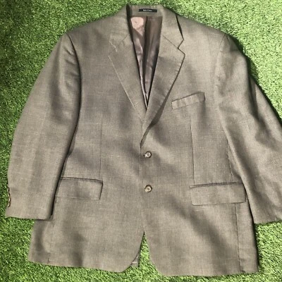 100% lambswool size 48R Chaps by Ralph Lauren grayish brown blazer - Image 1 of 4