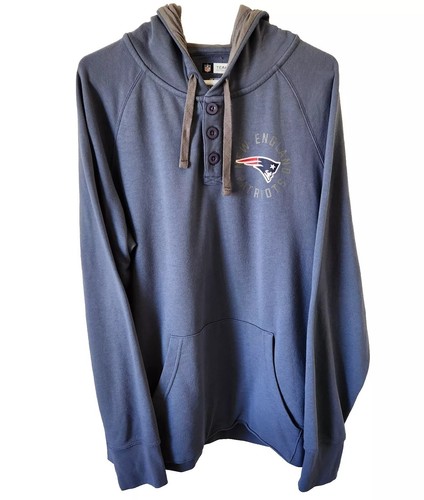 VETEMENTS NFL New England Patriots Team Apparel Blue Hoodie Sweatshirt Mens XL