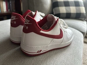 Nike Air Force 1 Weiß Rot 306509 163 Vintage DS Selten 9/10 Größe 13 - Bild 1 von 7