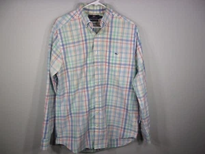 Vineyard Vines Slim Fit Tucker MEN'S Size:M  L/S PINK & GREEN BUTTON DOWN SHIRT - Picture 1 of 5