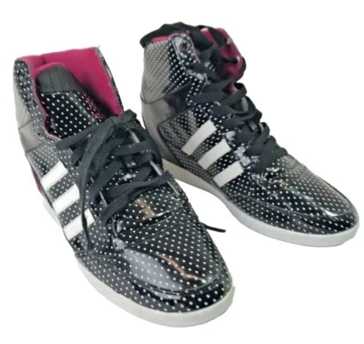 Adidas Neo Weneo 2013 Hi Top Negro Blanco Polkadot Cuña Oculta Para Mujer Talla 8 Foto 1 de 4