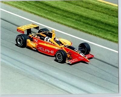 Scott Sharp Pole Winner Indy 2001 IRL AP Photo 8X10 226.037 mph Delphi Futaba - Image 1 of 2