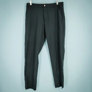 Lululemon Size 32 Black Commission Classic Fit Trouser Style Stretch Active Pant - Picture 1 of 5