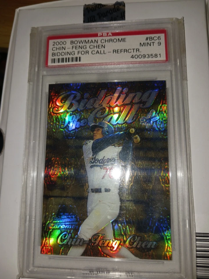 2000 Bowman Chrome Bidding for the Call Chin-Feng Chen #BC6 Refractor PSA 9 MINT - Image 1 of 1