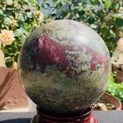 12.63 LB Natural dragon blood stone quartz sphere crystal ball reiki healing