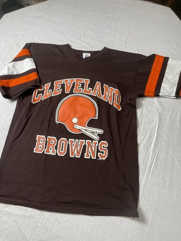 cleveland browns vintage 80s shirt medium jersey logo 7 NFL Cover