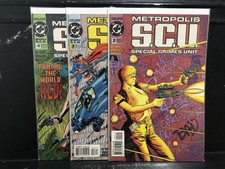 Lot of 3 Metropolis SCU Special Crimes Unit #2 3 4 (1994 Series DC) Shippin Deal