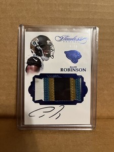 2016 Panini Flawless Allen Robinson Sapphire 4 Color SICK GU Patch Auto /10 Rams