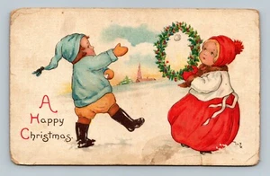 WEIHNACHTEN A Happy Christmas Postkarte - Bild 1 von 2