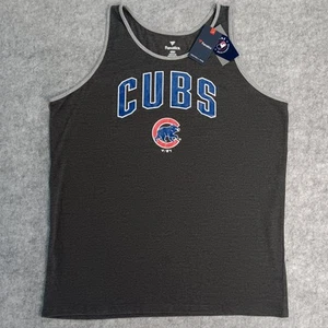 NWT Chicago Cubs Fanatics Official MLB Merchandise Tank Top in Heather - Picture 1 of 6