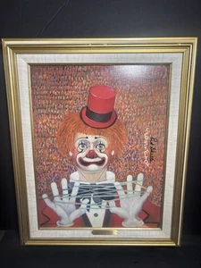 Rotes Skelett "Aufreihen" Ölgemälde 230/5000 signiert - Bild 1 von 7