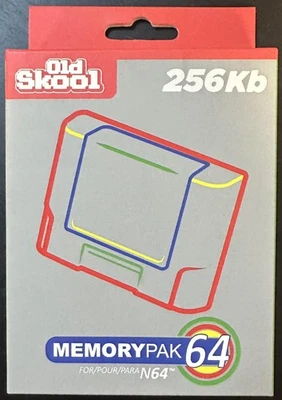 N64 256 Kb Memory Pak [Old Skool] - New in Box - Image 1 of 4