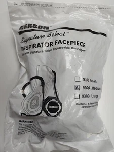 Gerson 9200 Signature Select Series Half Mask Respirator, Medium, TPE - Picture 1 of 5