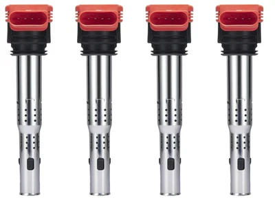 Paquete de 4 bobinas de encendido compatibles con Audi A3 A4 A5 A7 Allroad Quattro Q5  Foto 1 de 4