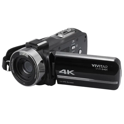 Vivitar 4K Digital camcorder Black DVRE401-BLK-STK-4 - Image 1 of 3