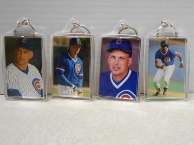 4-Chicago Cubs Key Chains, Sandberg, Grace, Walton. - Image 1 of 4