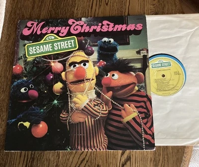 Sesame Street Merry Christmas Vinyl LP Record 1975 First Press!! Near Mint!!🎄 - Image 1 of 4