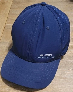 Ford F-150 Lightning Hat Navy Blue Silver Athletic Stretch Performance Sz  L/XL  - Picture 1 of 6