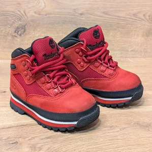 Timberland Field Boots Red Toddler Size 6 - Picture 1 of 13