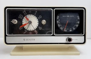 Vintage Zenith Model F-252W AM/FM Alarm/Clock Radio - Working Great - Picture 1 of 17