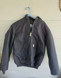 Giacca con cappuccio Carhartt 0J0140-M regular vestibilità ampia tela blu scuro - taglia small - Foto 1 di 11