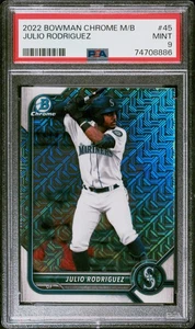 2022 Bowman Mega Box Chrome #45 Julio Rodriguez Chrome PSA 9 - Bild 1 von 2